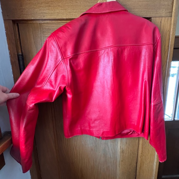 Red Leather Jacket - Picture 4 of 6